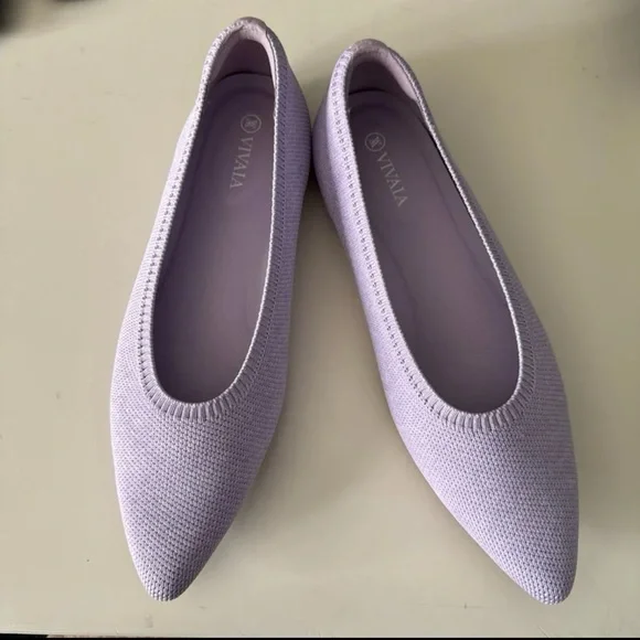 Vivaia Pointed-Toe Ballet Flats (Aria 5°) in Lavender size 39.5 or US 8.5 - Picture 8 of 12